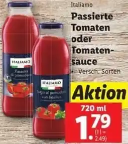 Lidl Italiamo Passierte Tomaten oder Tomaten sauce Angebot