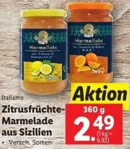 Lidl Italiamo Zitrusfrüchte- Marmelade aus Sizilien Angebot