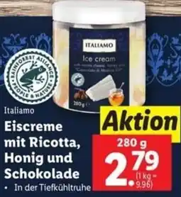 Lidl Italiamo Eiscreme mit Ricotta, Honig und Schokolade Angebot