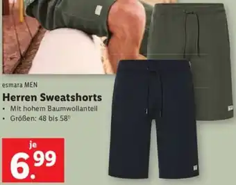 Lidl esmara MEN Herren Sweatshorts Angebot