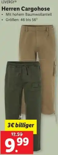 Lidl LIVERGY Herren Cargohose Angebot