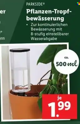 Lidl PARKSIDE Pflanzen Tropf bewässerung Angebot