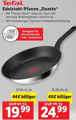 Lidl Tefal Edelstahl-Pfanne Duetto Angebot
