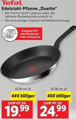 Lidl Tefal Edelstahl-Pfanne Duetto Angebot