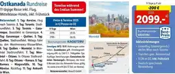 Lidl Ostkanada Rundreise Angebot