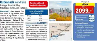 Lidl Ostkanada Rundreise Angebot