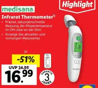 Lidl medisana Infrarot Thermometer Angebot