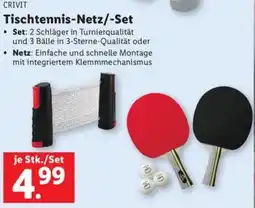 Lidl CRIVIT Tischtennis Netz Set Angebot