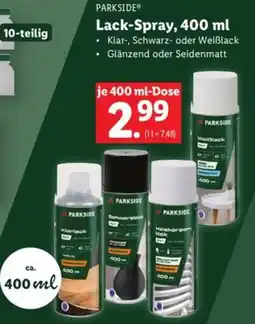 Lidl PARKSIDE Lack-Spray Angebot