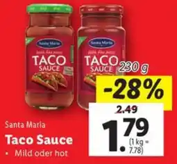 Lidl Santa Maria Taco Sauce Angebot