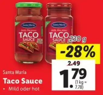 Lidl Santa Maria Taco Sauce Angebot