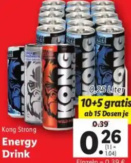 Lidl Kong Strong Energy Drink Angebot