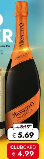 Travel FREE Mionetto Prosecco Doc Angebot