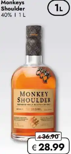 Travel FREE Monkeys Shoulder Angebot