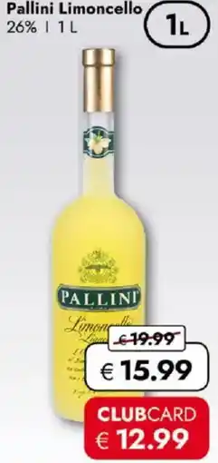 Travel FREE Pallini Limoncello Angebot