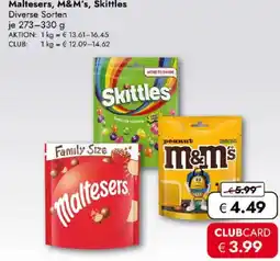 Travel FREE Maltesers, M&M's, Skittles Angebot