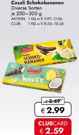 Travel FREE Casali Schokobananen Angebot