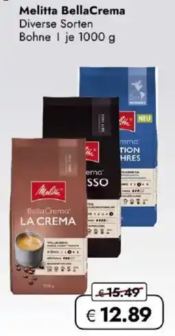 Travel FREE Melitta BellaCrema Diverse Sorten Bohne Angebot