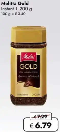 Travel FREE Melitta Gold Instant Angebot