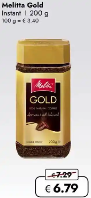 Travel FREE Melitta Gold Instant Angebot