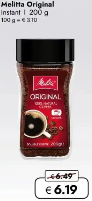 Travel FREE Melitta Original Instant Angebot