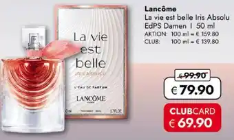 Travel FREE Lancôme La vie est belle Iris Absolu Angebot
