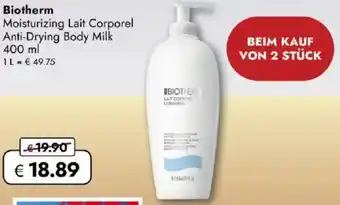 Travel FREE Biotherm Moisturizing Lait Corporel Anti-Drying Body Milk Angebot