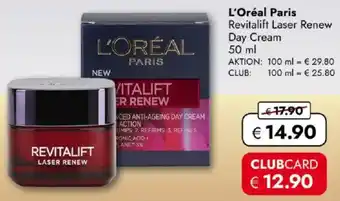 Travel FREE L'ORÉAL Revitalift Laser Renew Day Cream Angebot