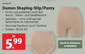 Lidl Esmara Damen Soft Shaping-Slip Angebot