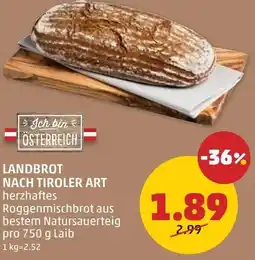 PENNY Landbrot nach tiroler art Angebot