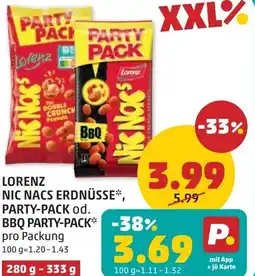PENNY Lorenz nic nacs erdnüsse, party-pack od. bbq party-pack Angebot