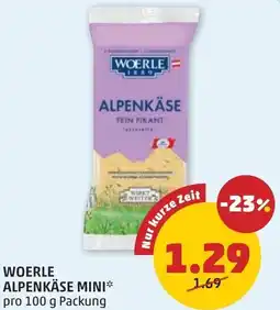 PENNY Woerle alpenkäse mini Angebot