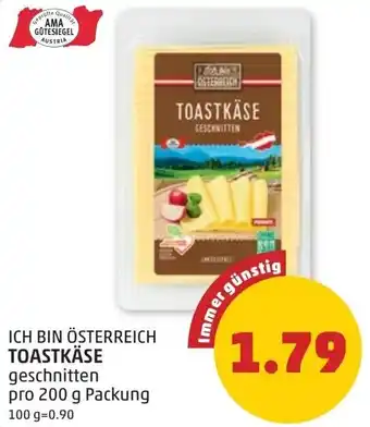 PENNY Ich bin österreich toastkäse Angebot