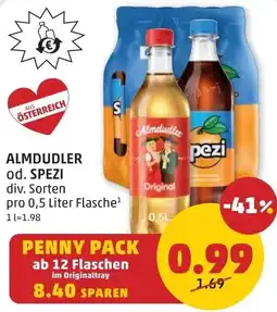 PENNY Almdudler od. spezi Angebot