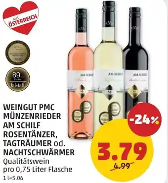 PENNY Weingut pmc münzenrieder am schilf rosentänzer, tagträumer od. nachtschwärmer Angebot