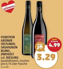 PENNY Feinstein grüner veltliner, sauvignon blanc, zweigelt od. riesling Angebot