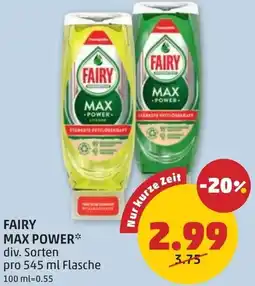 PENNY Fairy max power Angebot
