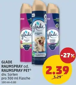 PENNY Glade raumspray od. raumspray pet Angebot