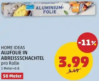 PENNY Home ideas alufolie in abreissschachtel Angebot