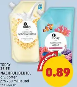 PENNY Today seife nachfüllbeutel Angebot
