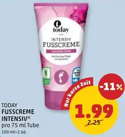 PENNY Today fusscreme intensiv Angebot