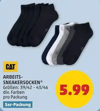 PENNY CAT ARBEITS SNEAKERSOCKEN Angebot