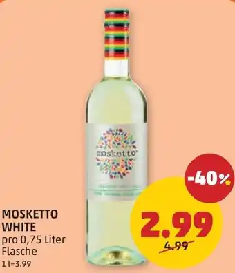 PENNY Mosketto white Angebot