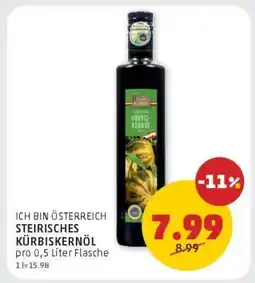 PENNY STEIRISCHES KÜRBISKERNÖL Angebot