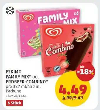 PENNY ESKIMO FAMILY MIX* od. ERDBEER-COMBINO Angebot