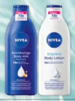 Müller Nivea Express Body Lotion Angebot
