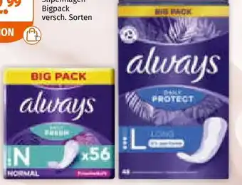 Müller Always Slipeinlagen Angebot