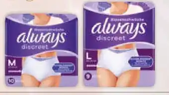 Müller Always Discreet Inkontinenz Höschen Angebot
