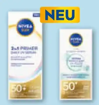Müller Nivea Sun Sonnenfluid Gesicht Primer Serum LSF 50+ Angebot