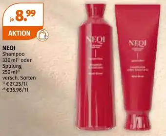 Müller Neqi shampoo Angebot